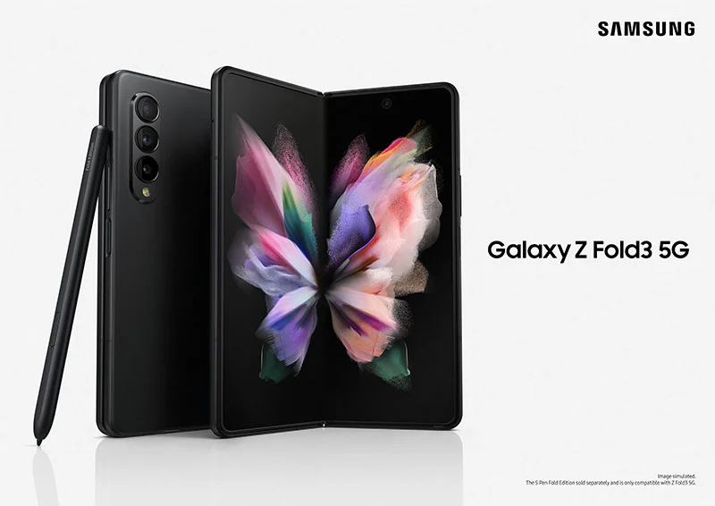 โทรศัพท์กล้องสวย_ฺSamsung Galaxy Z Fold 3 