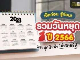 วันหยุดปี 2566