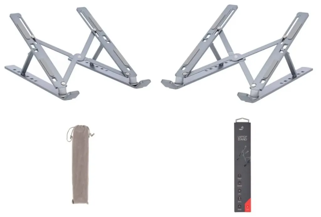 4.แท่นวางโน๊ตบุ๊ค TECHPRO Portable Aluminum Laptop Stand 💻
