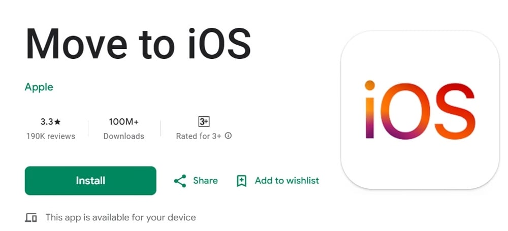 แอปย้ายข้อมูลมา ios
