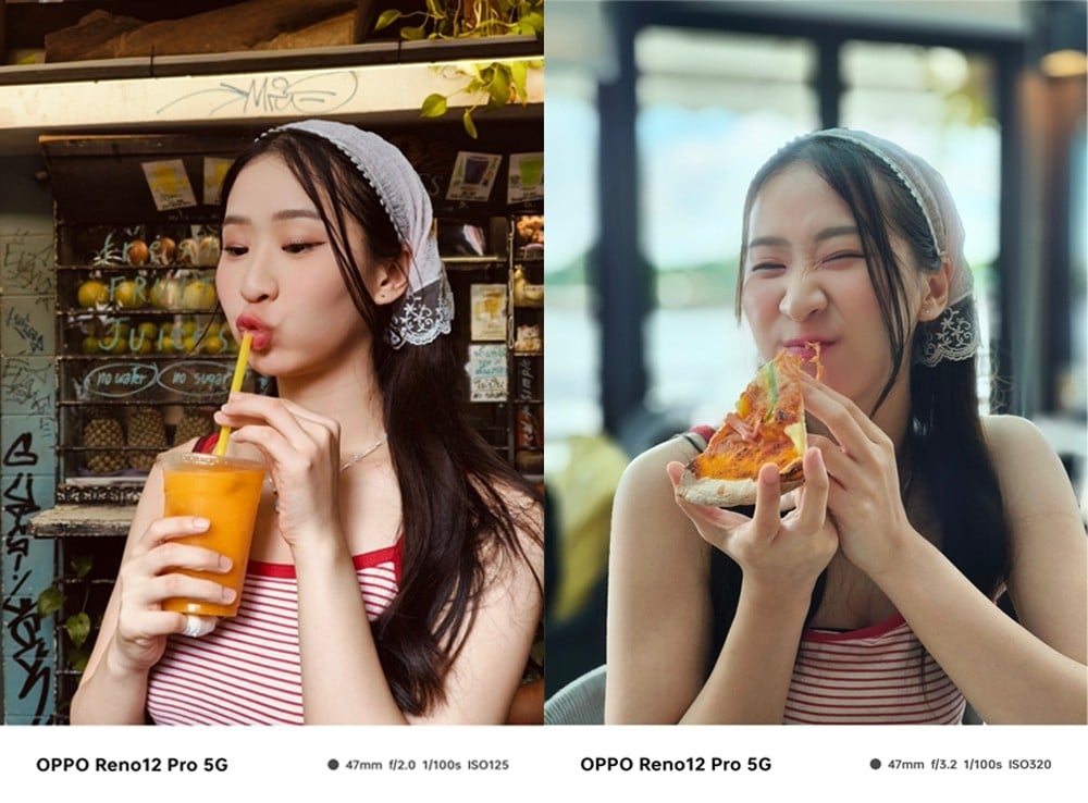 Oppo Reno 12 series ถ่ายรูปคน