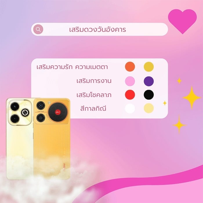 สีโทรศัพท์มงคล เสริมดวงวันอังคาร